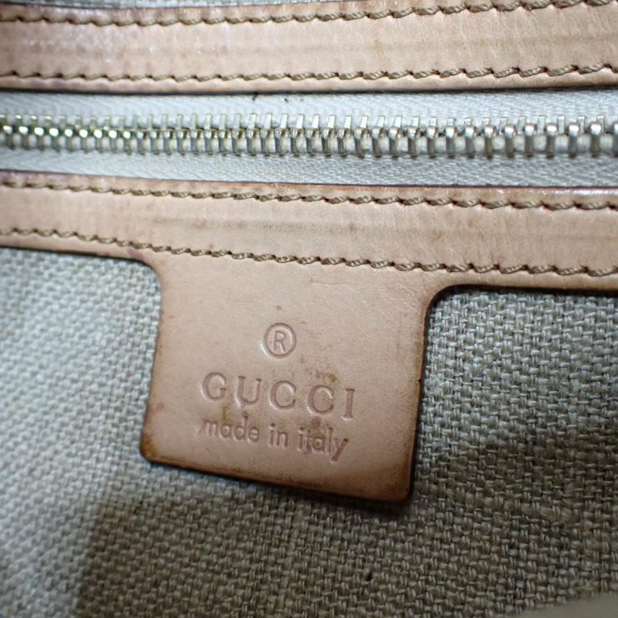 Gucci Floral Canvas Multicolor Jackie Shoulder Bag logo view