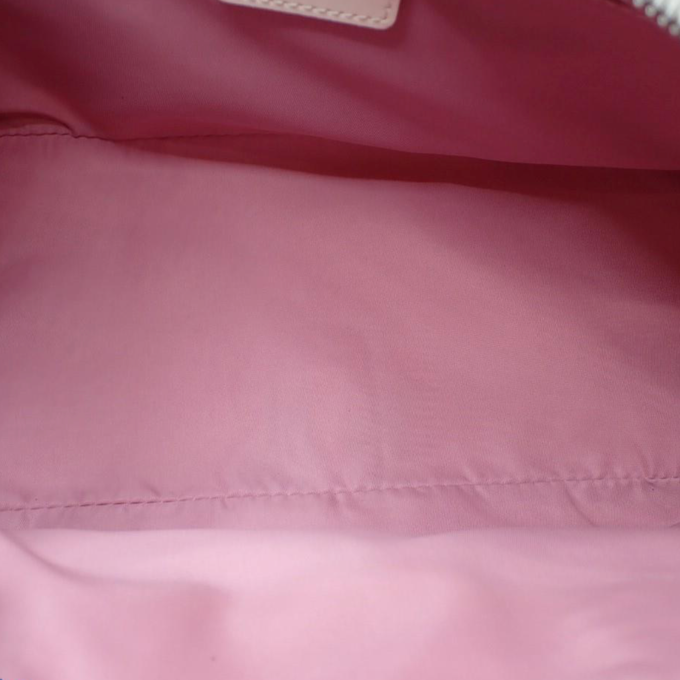 Dior Cherry Blossom Pink Canvas Bag interior view