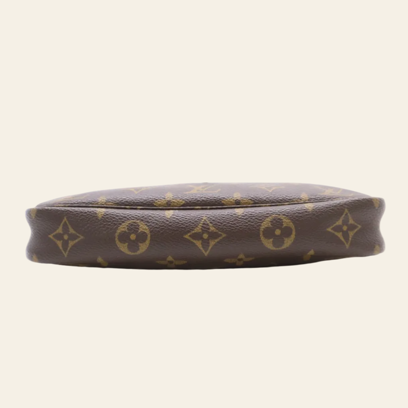 Louis Vuitton Monogram Brown Pochette Bag bottom view