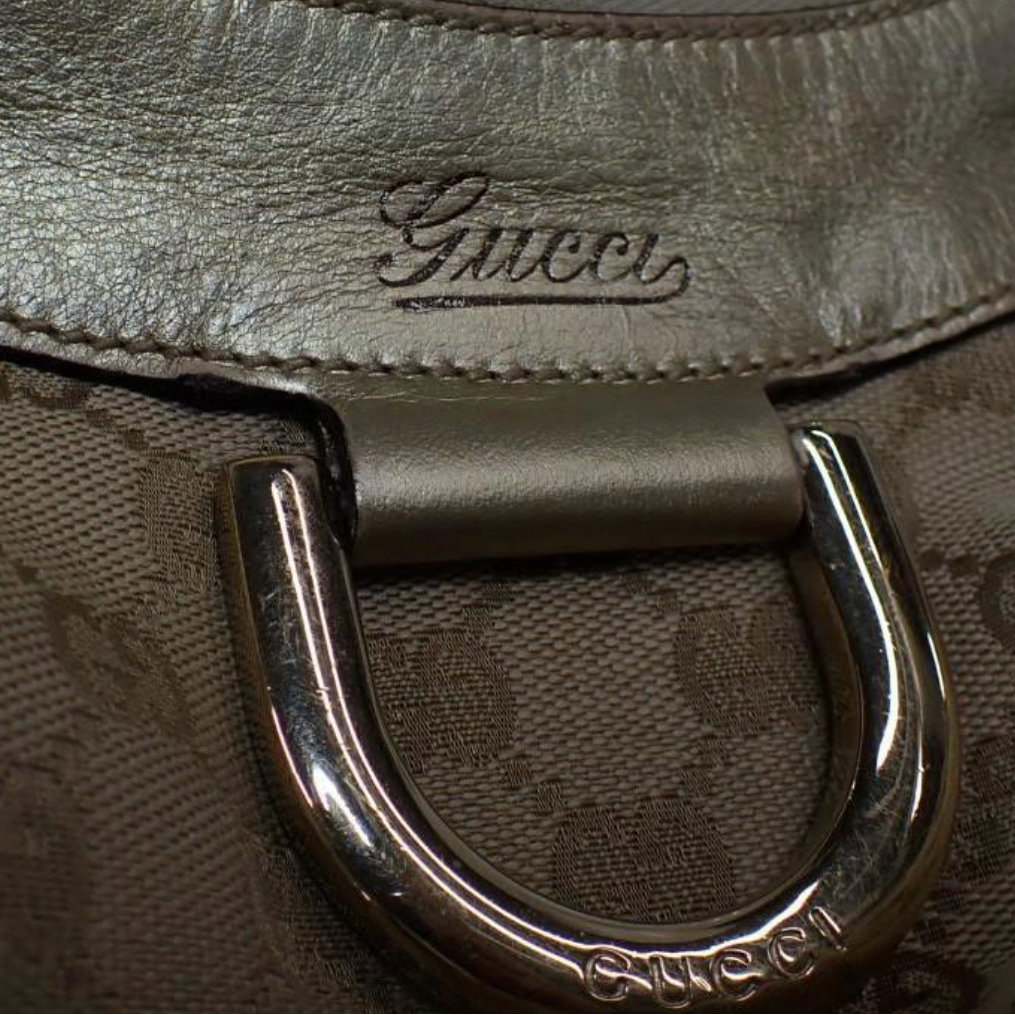 Gucci GG Canvas Gold Abbey Hobo Bag hobo ring view