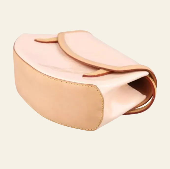 Louis Vuitton Vernis Biscayne Bay Pink Shoulder Bag bottom side view