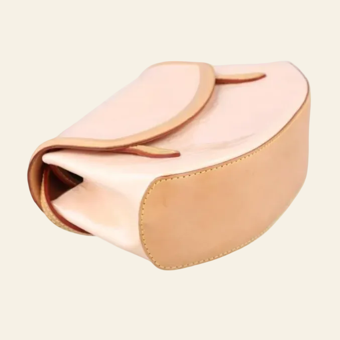 Louis Vuitton Vernis Biscayne Bay Pink Shoulder Bag bottom side view